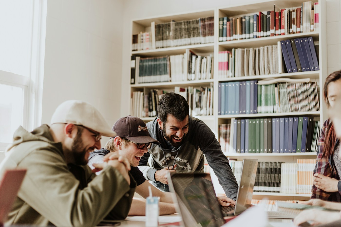 Representative stock photo of students studying together